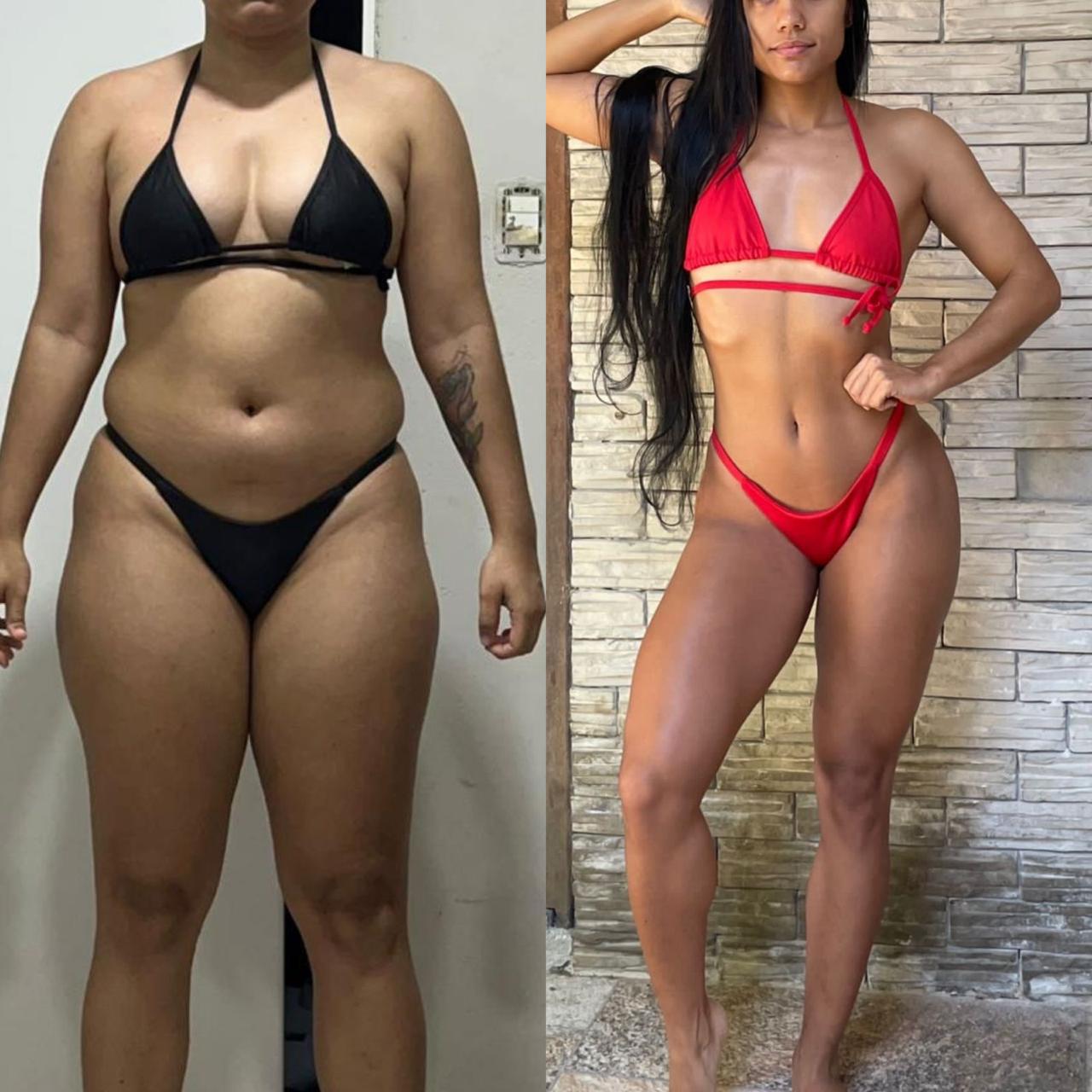 Resultado antes e depois de aluna DFTEAM, foto 2