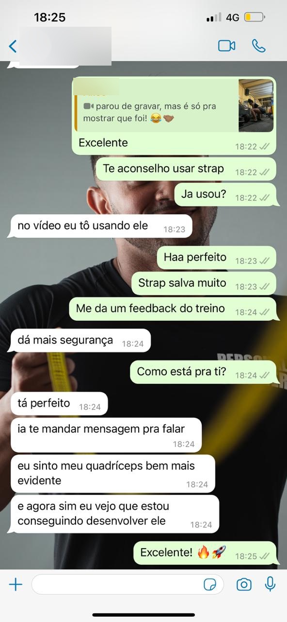 Print de conversa com depoimento real de aluna DFTEAM